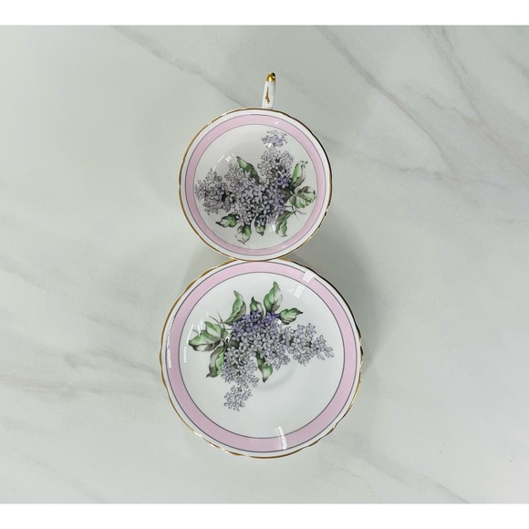 PARAGON Lilac Purple Pink Teacup & Saucer - Picture 5 of 9